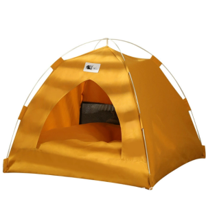 HATELI Pet Dog Bed Nest Tent Semi Closed Foldable Outdoor Pet Supplies Breathable Tent Pet Cooling and Warm Pads Pet Camping Cushion for Indoor Outdoor Use Cat Bed for Small Dogs shih tzu