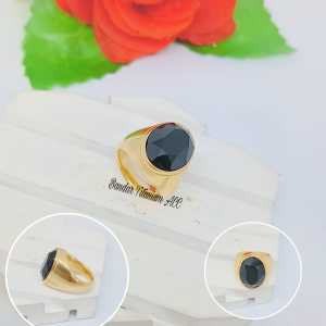 CINCIN COWO TITANIUM    BULAT LIST POLOS  FASHION ANTI KARAT DAN ANTI LUNTUR (COD)