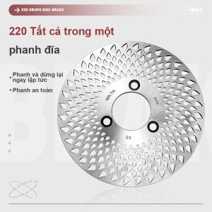Đĩa giọt nước 220mm dùng cho xe điện phụ tùng xe điện