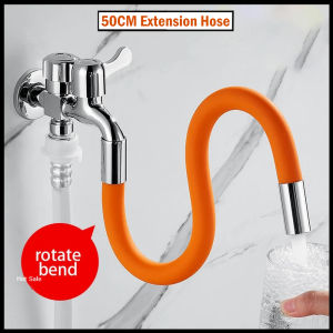 Kitchen Faucet Extension Hose Bathroom 360° Rotation Bending Faucet Extender Wash Basin Water Saving Tap Filter Extension Tube