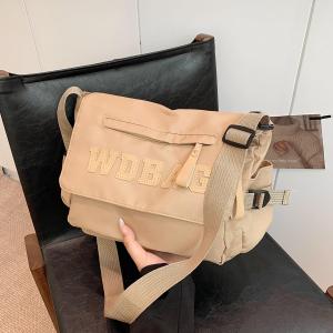 กระเป๋าสะพายข้างแนวช่างกลสไตล์ฮาราจูกุแนวญี่ปุ่นแนววินเทจสำหรับผู้หญิงกระเป๋าแมสเซนเจอร์ความจุใหญ่แนววินเทจสไตล์อเมริกันสำหรับนักเรียนกระเป๋าสะพายไหล่ข้างเดียวสำหรับผู้ชาย