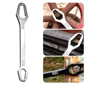 Kunci Ring Universal 8-22mm Berkepala Dua Kunci Inggris Multifungsi