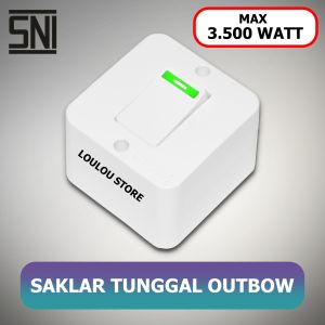 Pengenalan Saklar Engkel Outbow Lampu Tunggal Tempel VISICOM VS 901 OB SNI