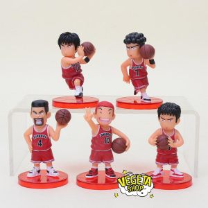 Mô hình Slam Dunk - Mô hình cầu thủ bóng rổ trong Slam Dunk - Bán theo Set - Cao 8cm