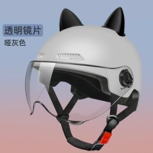 2025 new cat ear electric car helmet 3c certification mens and womens summer riding sun protection helmet universal in all seasons