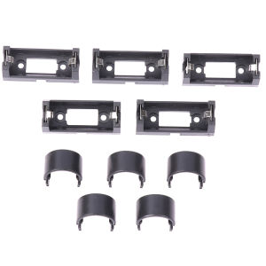 baoda 5 PC Plug-in CR123A Battery Holder 16340 LIR123A Battery Storage Box For PCB DIY