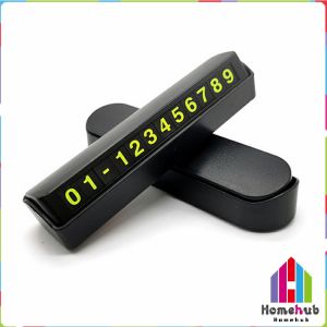 Homehub Car Temporary Parking Card Phone Number Card Plate Car Sticker Luminous Telephone Number