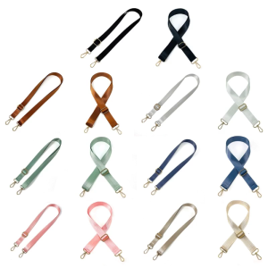 กระเป๋าถือกระเป๋าสตางค์สตรีแบบทำมือมีสายคล้อง27-54in กระเป๋าถือสายรัดปรับได้กระเป๋าคาดตัวไนลอนพร้อมตะขอโลหะ Tali Bahu แบบทำมือ