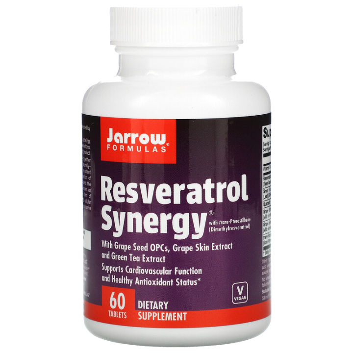 Pterostilbene + Resveratrol, Resveratrol Synergy, 60 Tablets | Lazada PH