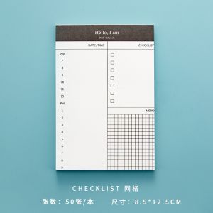 【📣SG Seller】NON-STICKY 50 sheets Daily Planner Simple Business Daily Planner Notepad Memo Pad