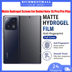【🔥SG🔥】RICHMENTMALL Clear Matte Privacy Hydrogel Film Screen Protector For Xiaomi Redmi Note 15/Note 15 Pro/Note 15 Pro Plus Film