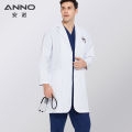 ANNO Anti-Static Lab Uniforms Out Fit Work Out Wear Unisex Pharmacy White Coat Chemistry Male Female White Doctor Clinic Gown. 