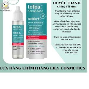 Huyết Thanh Chống Tái Mụn của TOLPA giúp giảm sự xuất hiện của mụn.20ml
