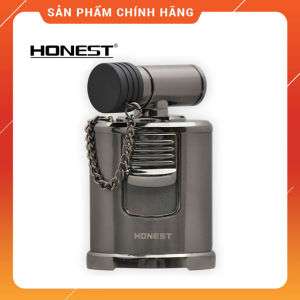 Hộp Quẹt Bật Lửa Khò gas 4 tia Honest BCZ-346 thiết kế đẹp độc lạ - dùng gas cao cấp ( giao màu ngẫu nhiên )