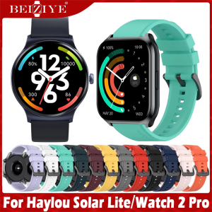 For Haylou Smart watch 2 Pro Strap smart watch band for Haylou Solar Lite strap Haylou LS02 Pro strap smartwatch band Soft Silicone Band watchband Sport Watchband Replacement Accessories