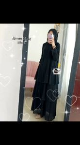 NEW ABAYA ALISYA BRUKAT MIX AIRFLOW TERLARIS LEBARAN JAMAN SEKARANG OOTD BY AL HASAN