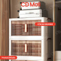 CD Foldable Cabinet for Clothes Storage Durabox Organizer with Magnetic Suction Door Kitchen Cabinet. 