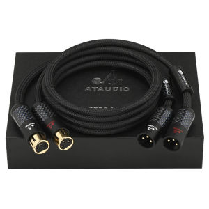 One Pair HiFi XLR Cable Hi-end Square OCC Professional 3 Pin 2XLR to 2XLR Male to Female Audio Cable for Microphone Mixer