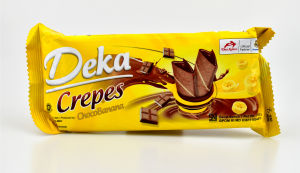 Camilan / Makanan Ringan / Snack Crêpe Brand Mayasi Crispy Crepes 75 Gr Varian Rasa Strawberry Milk Choco Banana Chocolate Deka Crepes 90 Gr Varian ChocoNut Choco Banana