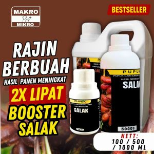 Pupuk Salak Manis Besar Garing Tidak Asam Buah Lebat Daun Rimbun Cocok Salak Pondoh & Bali