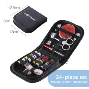 Homenhome เข็มทำด้วยมือเย็บผ้าในครัวเรือนและด้ายอุปกรณ์เย็บผ้าเข็มและกล่องด้าย