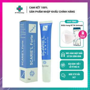 Gel bôi sẹo Scarena (Scariel Forte) - Trị sẹo thâm lấp đầy sẹo rỗ sẹo lõm tuýp 10g