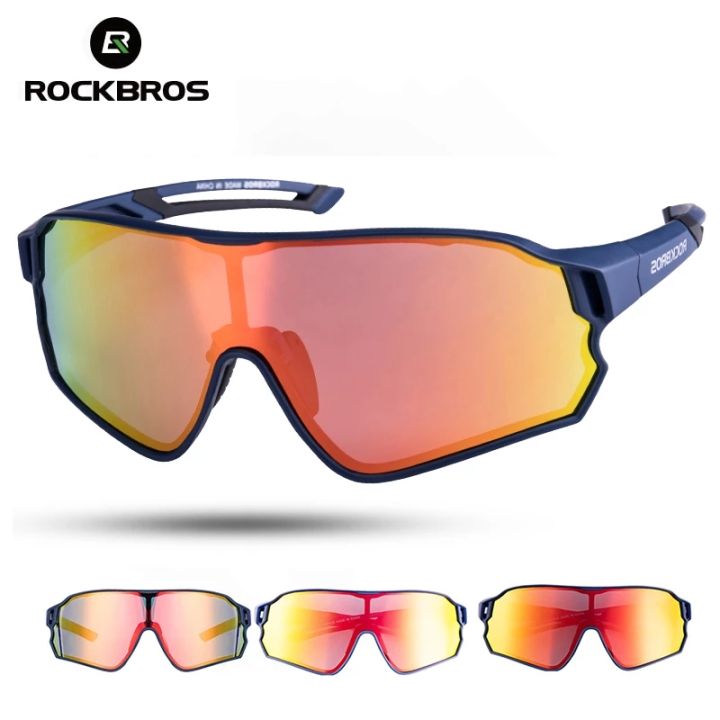 RockBros Polarized Cycling Sun Glasses Outdoor Sports Bicycle Glasses Men  Women Bike Sunglasses 29g Goggles Eyewear 5/3 Lens