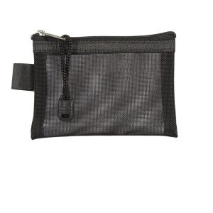 COLOO Portable Casual Organizer Case Transparent File Bag Small Wallet Stationery Storage Bags Nylon ID Credit Card Holder Mini Zipper Pouch Small Coin Purse Mesh Storage Bags