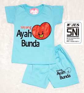 SETELAN PENDEK BAYI DAN ANAK-ANAK (SAYANG AYAH BUNDA-TATA) UMUR 0-4 TAHUN