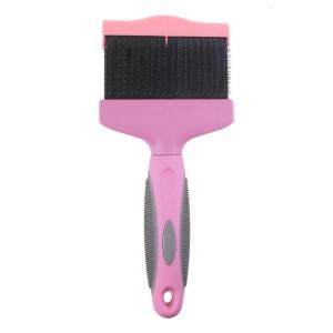 Professional Double Sided Pet Brush Stainless Steel Pin Fur Detangling Pins Pet Hair Brush Dogs Cats Fur Bristle Brush