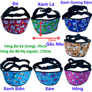 Đai Lớn đi xe máy cho bé từ 1-10 tuổi dày dặn họa tiết đáng yêu  Chống Thấm Nước An Toàn Cho bé