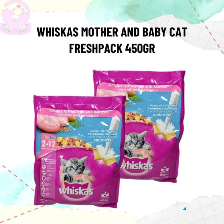 Whiskas kitten ocean fish 450gr dry food mother and baby cat 480gr