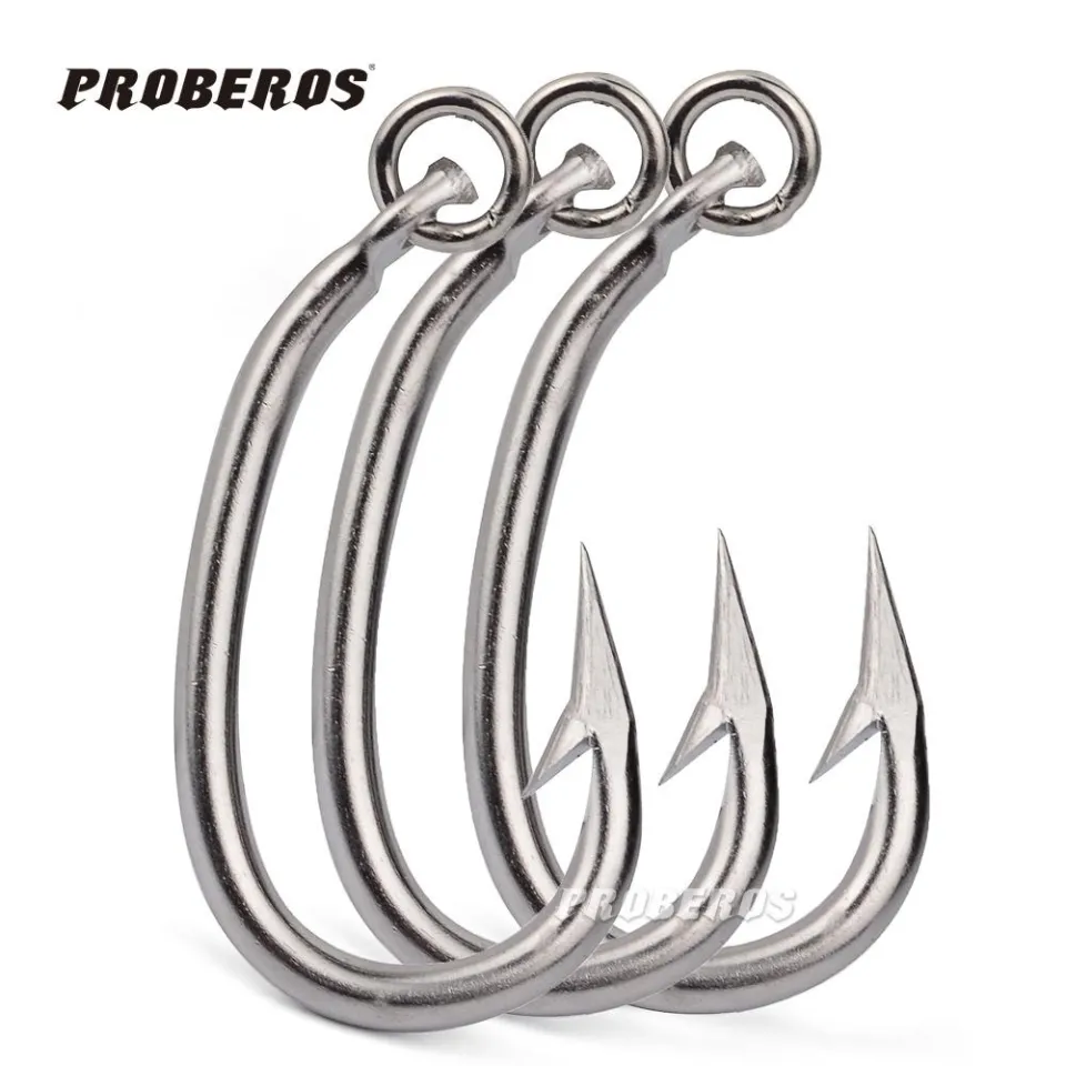5 pcs DWH102 Sea fishing stainless steel hook with barbed tuna