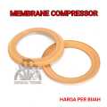 Sparepart seal membran kompresor oilless sil membrane compressor silent 48x68 suku cadang. 