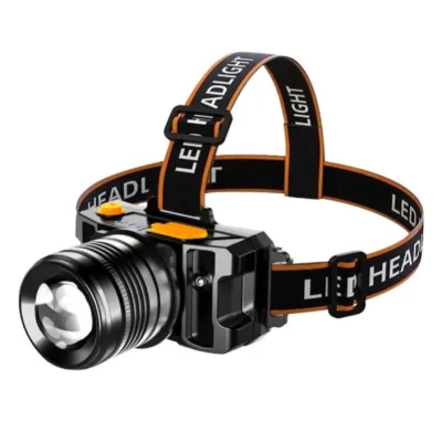 SENTER KEPALA T18A 50W MODE ZOOM DAN SENSOR GERAK - CAHAYA TERANG - BISA DI CHARGE- WATERPROOF