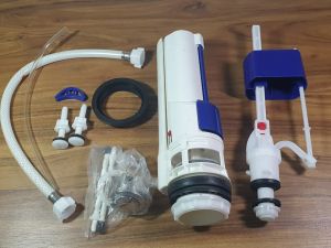 Bộ xả nước bồn cầu 2 khối 2 nút nhấn thân cao 26cm
