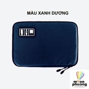 Túi đựng cáp sạc tai nghe phụ kiện điện thoại pin dự phòng túi nhiều ngăn tiện ích du lịch