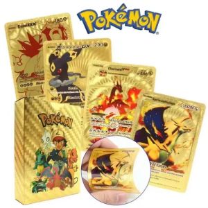 Seri Kartu Koleksi Card Pokemon / Kotak Buta Kartu Pokemon / 55Pcs Kartu Foil Emas Pokemon