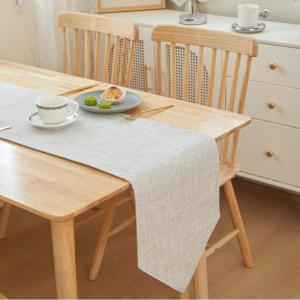 Solid Color High Quality Linen Table Runner Simple Modern Rectangular Household Coffee Table Multicolor Table Cloth Bed Flag Tablecloth 4 6 8 Seats