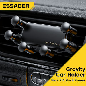 Essager Gravity Vehicle Bracket Car Phone Holder for iPhone Samsung Xiaomi Huawei Air Vent Car Mount Holder for Phone in Car Mobile Cell Phone Holder Stand