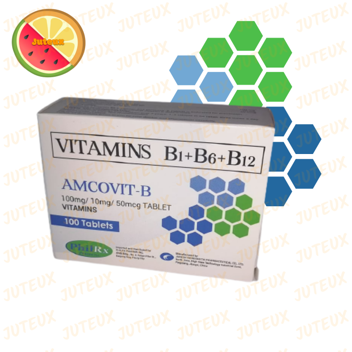 Amcovit B Vitamins B1 B6 B12 100 Mg 10 Mg 50 Mg Tablet 100 Tablets Lazada Ph