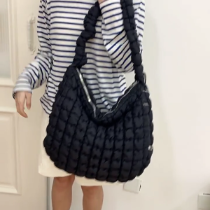 Túi Xách Nữ Túi đeo chéo màu trơn túi mua sắm Túi Đeo Vai sức chứa lớn bông túi đựng tài liệu phong cách nách túi