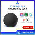 Loa Thông Minh Amazon Echo Gen 4 Loại Lớn Premium Sound Tích Hợp Hub Zigbee - Hàng Chính Hãng - BH 1 Năm - Có Xuất VAT. 