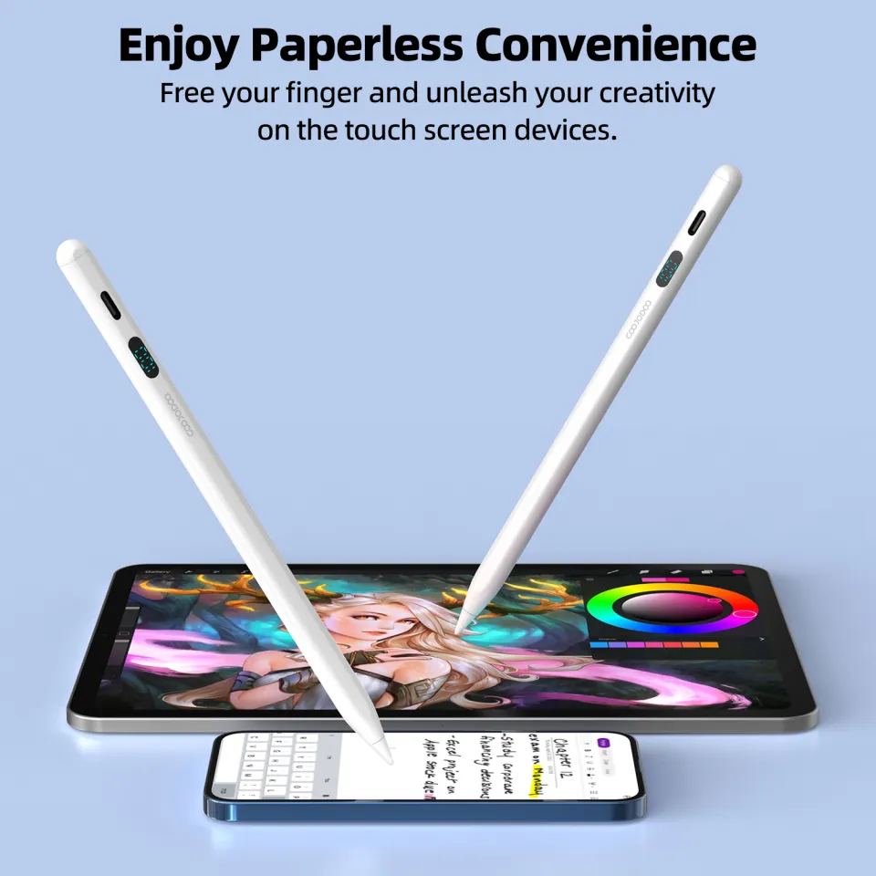 GOOJODOQ Stylus Pen Universal with battery indicator suitable for