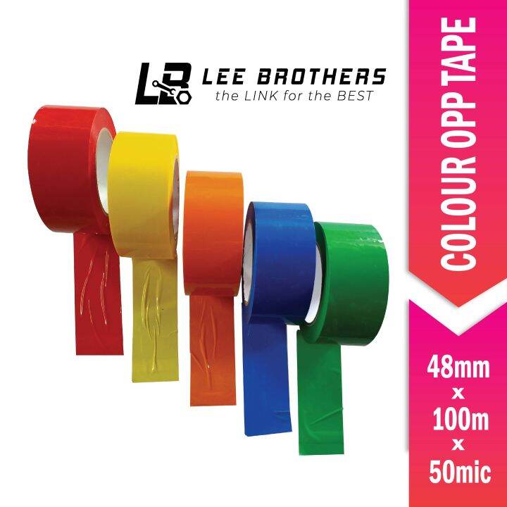 Colour Opp Tape 48mm X 100m X 50micron 