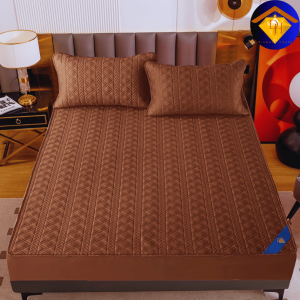 Diamond HOUSE  ผ้าปูที่นอนยางพาราไหมน้ำแข็ง เกรดพรีเมียม    ขนาด 3.5 ฟุต 5 ฟุต และ 6 ฟุต สีพื้น