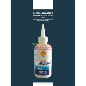SHELL ADVANCE SCOOTER GEAR OIL 120ml SAE 15W40. OLI GARDAN COCOK UNTUK SEMUA MOTOR MATIC