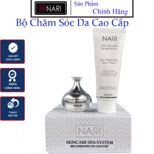 Bộ chăm sóc da mặt cao cấp chính hãng  Nari chiết xuất thảo dược giúp da sáng bóng căng mịn khỏe từ sâu bên trong gồm sữa rửa mặt 50 ml kem dưỡng 30 ml
