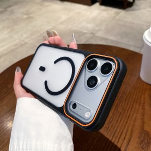 New Matte for Magsafe Translucent Case for iPhone 17 Air 16 15 14 Plus 13 12 11 Pro Max Magnetic Dual Color Contrast Hard Cover