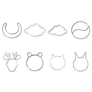 Dream Catcher Metal Hoops Irregular Cloud Animal Shape DIY Macrame Iron Ring